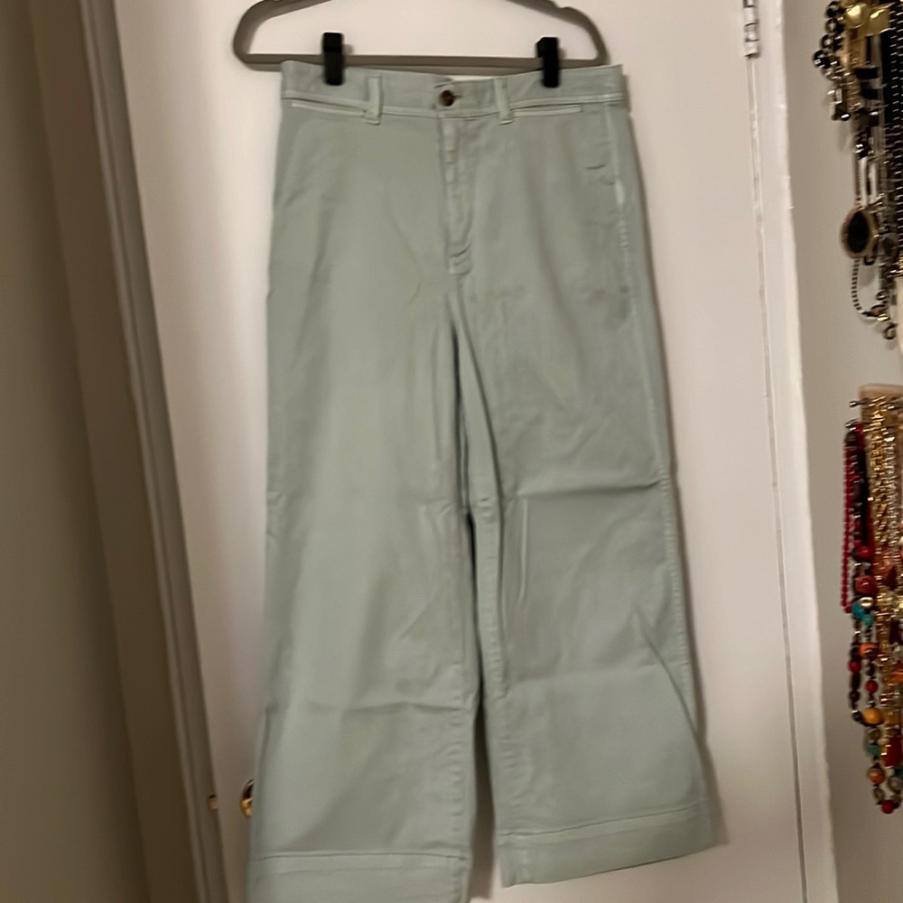 Gap Mint Wide Leg Crop Denim